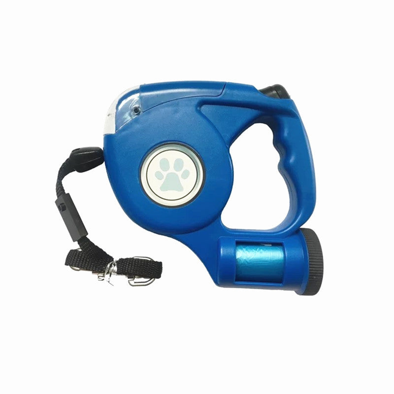 3 in 1 Dog Leash Led Light with Garbage Bag