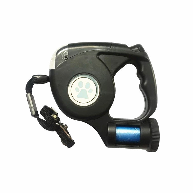 3 in 1 Dog Leash Led Light with Garbage Bag