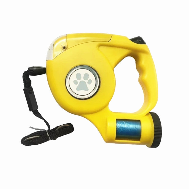 3 in 1 Dog Leash Led Light with Garbage Bag