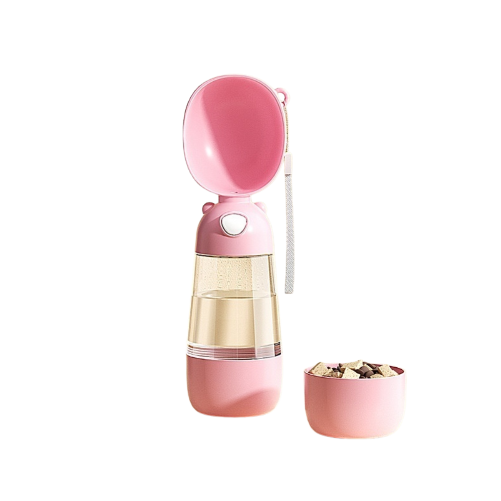 Portable Dog Water Bottle and Food Container